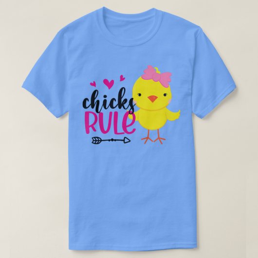 T-shirt Enfants Poulets Règle Beau Poulet Bébé Poulet Joye (Design devant)