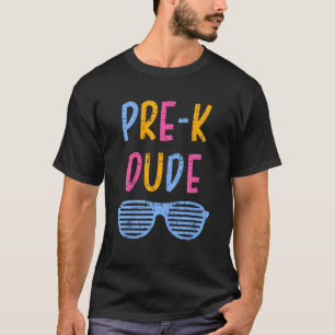 T-shirt Enfants Pré K Dude Retour À L'École Pour Le Premie