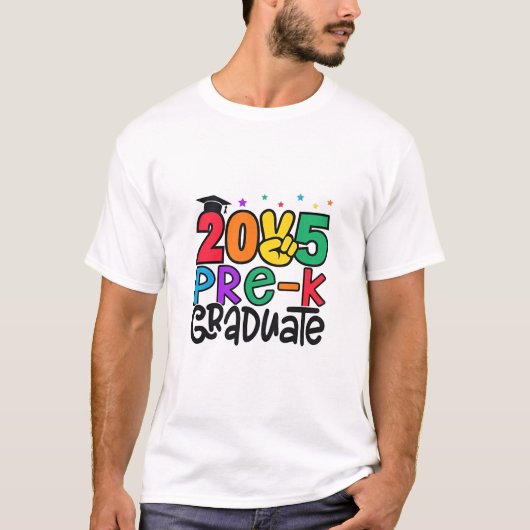 T-shirt Enfants pré-K Grad 2025 Préscolaire Graduation (Devant)