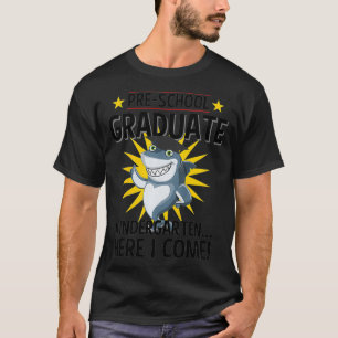 T-shirt Enfants Pré K Graduation s 2019 Funny Shark Grad C