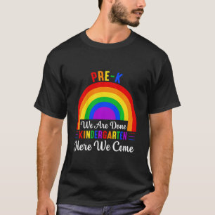 T-shirt Enfants Pré K Nous Avons Fini maternelle Ici Nous 