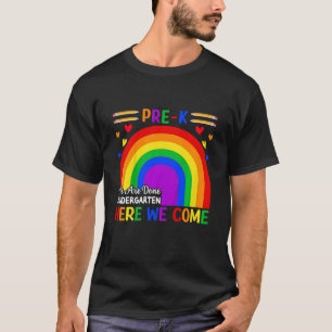 T-shirt Enfants Pré K Nous Avons Fini maternelle Ici Nous