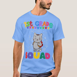T-shirt Enfants Première Classe Squad Funny Chat Kitten Él