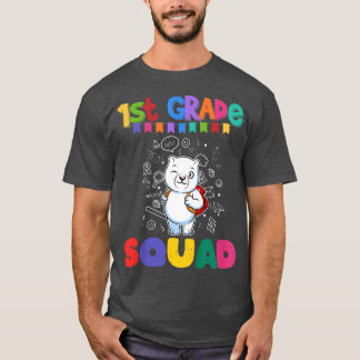 T-shirt Enfants Première Classe Squad Funny Ours Polaire É