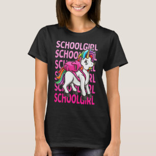 T-shirt Enfants Première Classe Unicorn École Fille 1ère J