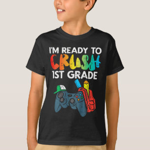 T-shirt Enfants Prêts À Écraser 1ère Classe Premier Jeu Vi