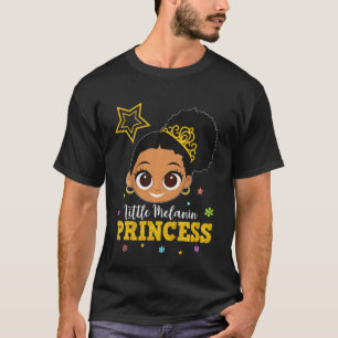 T-shirt Enfants Princess Anniversaire Mélanin Afro Natural