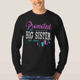 T-shirt Enfants Promus À Big Sister 2023 Grossesse Reveal