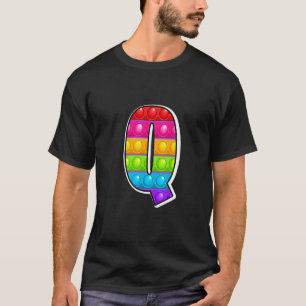 T-shirt Enfants Q Plus Mignon Lettre Majuscule Q Alphabet