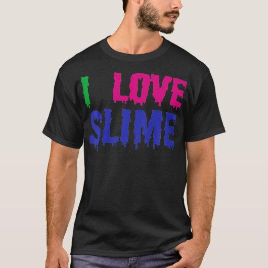 T-shirt Enfants que j'aime Slime - Enfants amusants (Devant)