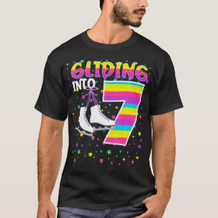 T-shirt Enfants qui dorment en 7 ans Patiner Je suis 7 Ice