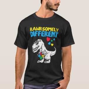 T-shirt Enfants Rawrsomely Différent Trex Dino Tout-Petits
