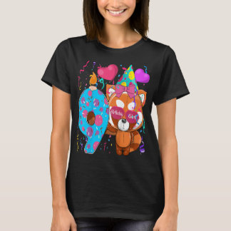 T-shirt Enfants Red Panda 9e anniversaire fille I'm 9 ans