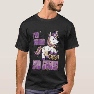 T-shirt Enfants Retour à l'école Fille mignonne Premier jo