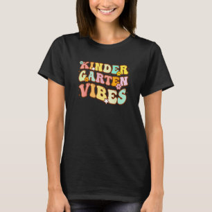 T-shirt Enfants Retour À L'École Maternelle Vibes Retro En