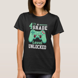 T-shirt Enfants Retour À L'École Vidéo Jeu Contrôleur Vert