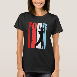 T-shirt Enfants Retro Couleurs Garçons 4e Golf Anniversair
