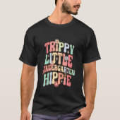 T-shirt Enfants Retro Kindergarten Trippie Little Hippy Ki (Devant)