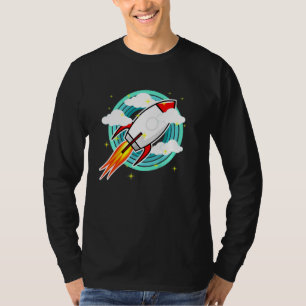 T-shirt Enfants Rocket Retro Pour Jeunes Astronautes S