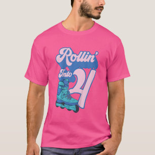T-shirt Enfants Rollin En 4 Roller Patinage 8e Anniversair