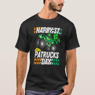 T-shirt Enfants Saint Patricks Day Funny Monster Truck St.
