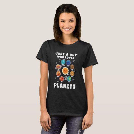 T-shirt Enfants Sciences Spatiales Enfants Juste Un Garçon (Devant entier)
