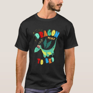 T-shirt Enfants Se Dragon Moi-Même Au Lit Sleepy Lit Lit E