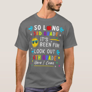 T-shirt Enfants si long 3e année ici Je viens 4e année Gra
