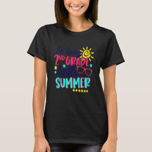 T-shirt Enfants si longue 2e année Bonjour vacances été De