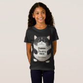 T-Shirt Enfants Simplement Inspirés de Douceur Féline (Devant entier)