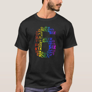 T-shirt Enfants Six 6e Anniversaire Mot Jouer Anniversaire