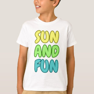 T-Shirt Enfants Soleil Et Amusement