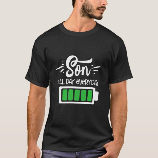 T-shirt Enfants Son Batterie complète Puissance Son Jours (Devant)