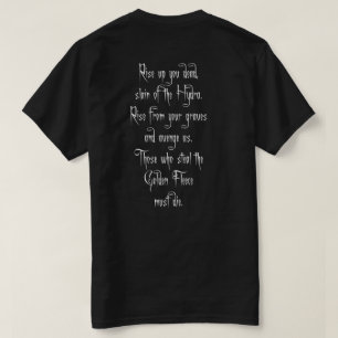 T-shirt "Enfants squelettes et citation d'hydre"