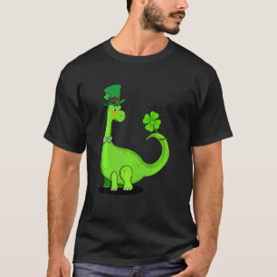 T-shirt Enfants St Patrick's Day Trex Dinosaur Irlandais G