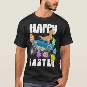 T-shirt Enfants T-Rex Joyeuses Pâques Monster Truck Œufs P