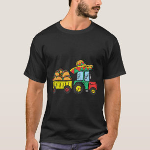 T-shirt Enfants Taco Tracteur Cinco De Mayo Fête Mexicaine