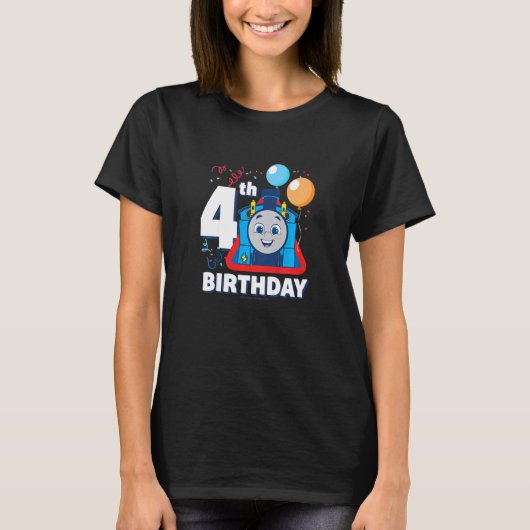 T-shirt Enfants Thomas & Amis Joyeux 4e anniversaire (Devant)