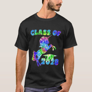 T-shirt Enfants Tie Dye Unicorn Classe de fin d'études de