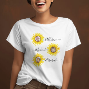 T-shirt Enfants tournesol Photo des petits enfants