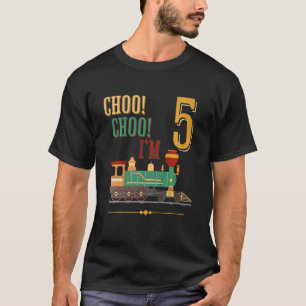 T-shirt Enfants Train 5e anniversaire Garçon Train 5 ans C