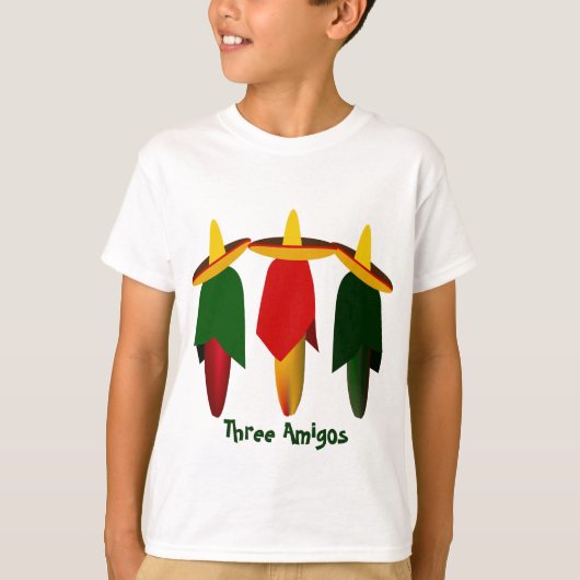 T-shirt Enfants Trois Poivrons Chauds Amigo (Devant)