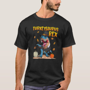 T-shirt Enfants Turkeysaurus Rex Dab Turquie Dino Toddler 