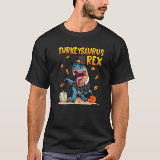 T-shirt Enfants Turkeysaurus Rex Dab Turquie Dino Toddler  (Devant)