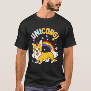 T-shirt Enfants Unicorn Corgi Crossover Unicorgi