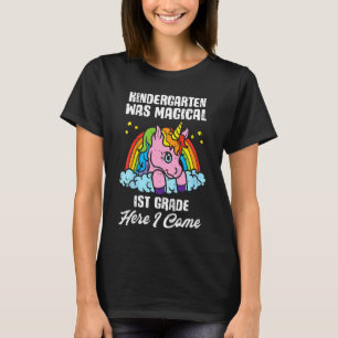 T-shirt Enfants Unicorn Rainbow Kindergarten Était Magique