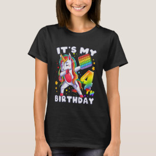 T-shirt Enfants Unicorne, Anniversaire Fille 4 ans, 4e Nai