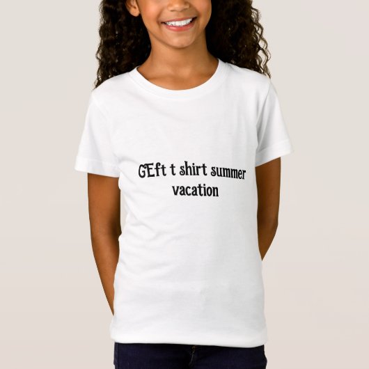 T-shirt enfants vacances été (Devant)
