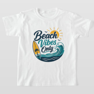 T-Shirt Enfants Vibes de Plage Uniquement