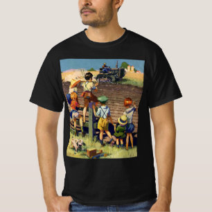 T-shirt Enfants vintage faisant signe à un agriculteur loc